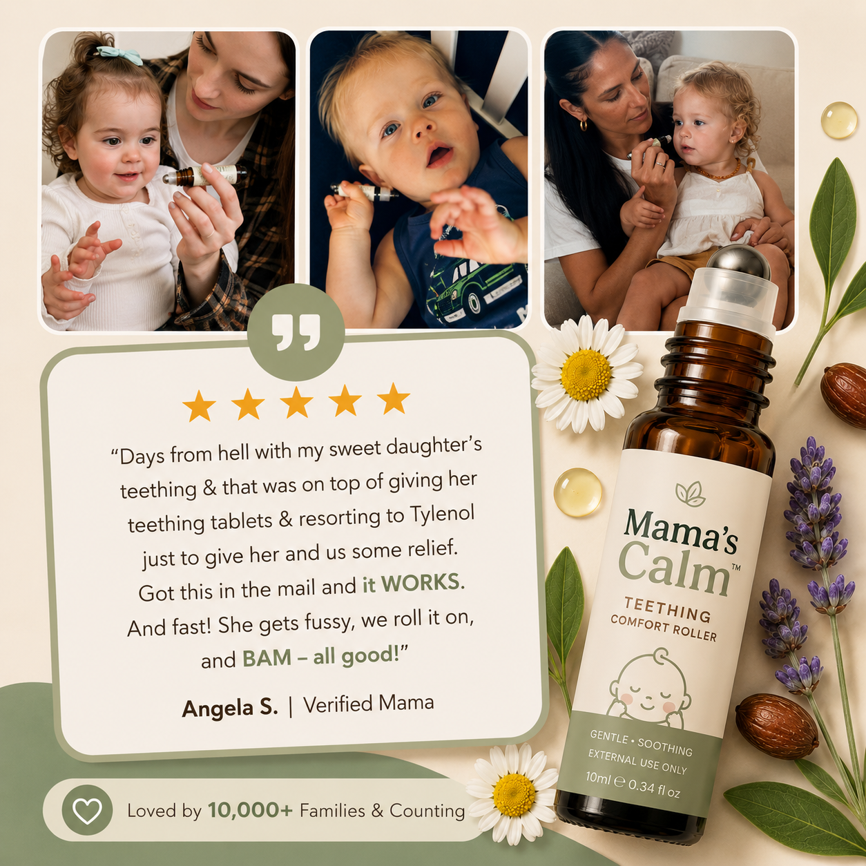 Mama’s Calm™- Teething Comfort Roller