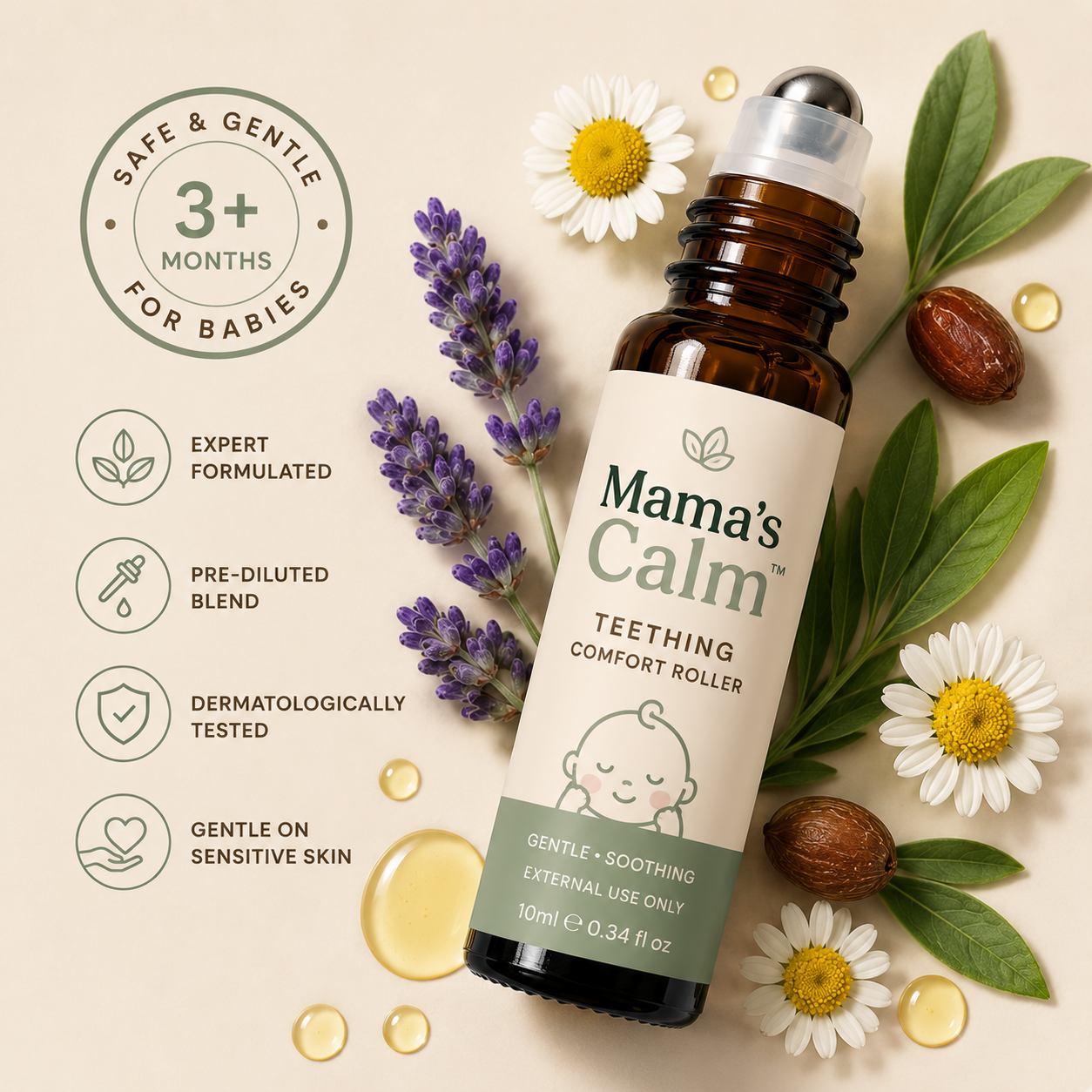 Mama’s Calm™- Teething Comfort Roller